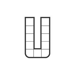 Modern Letter U Logo Design | Stylish Alphabet U Vector Branding
