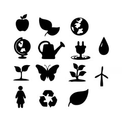 Eco Silhouette Environment Ic...