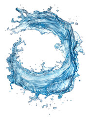 Abstract swirling water vortex