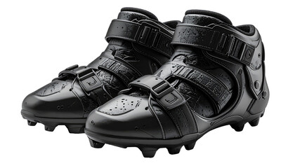 Pair of black athletic shoes