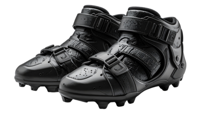 Pair of black athletic shoes