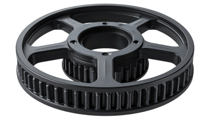 Industrial drive belt pulley