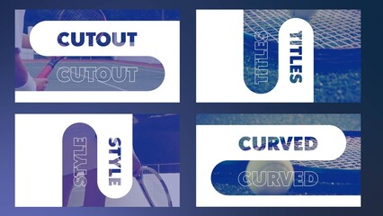 Curved Cutout Titles