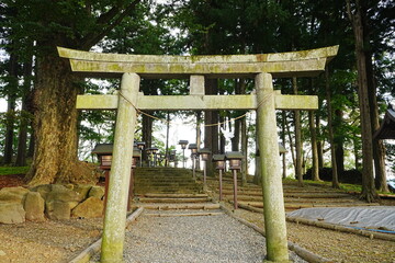 Suwa Grand Shrine Shimosha Akimiya in Nagano, Japan - 日本 長野 諏訪大社秋宮