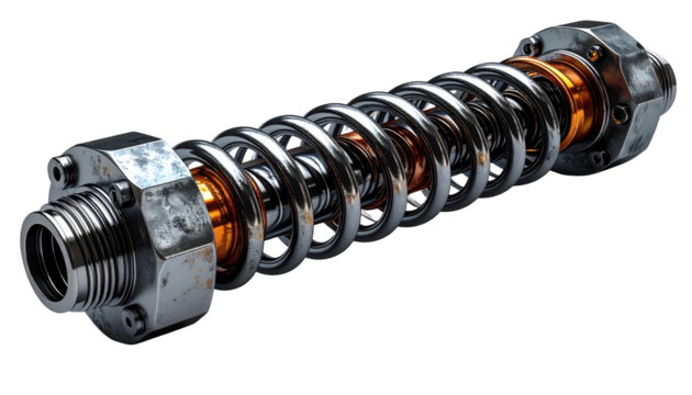 Metallic shock absorber