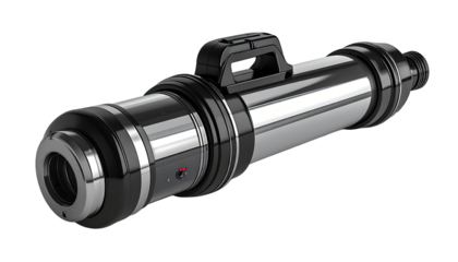 Sleek, metallic cylindrical object