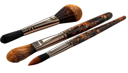 Close-up of makeup brushes