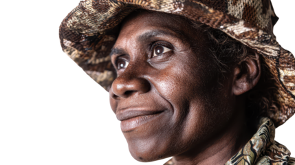 Elegant woman in stylish hat, a captivating portrait against dark backdrop dramatic