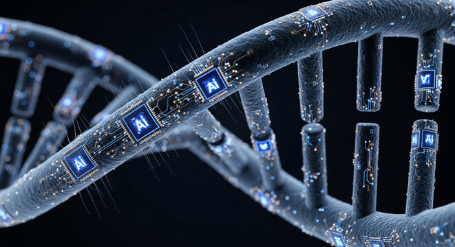 AI-Enhanced DNA Exploring the Fusion of Artificial Intelligence and Genetic Code