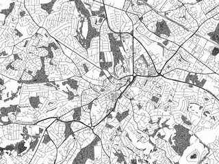 Stylized Decorative City Map Dudley