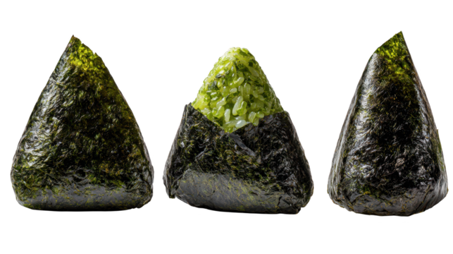 Vibrant green algae specimens isolated on a dark background, microscopic exploration of aquatic life