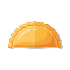 delicious traditional golden empanada pastry cartoon