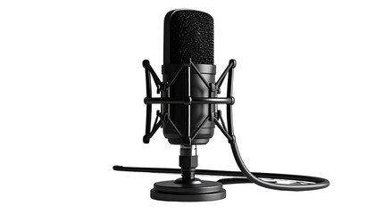 Close-up of a black microphone (1)