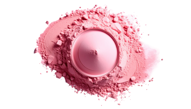 Pink powder cosmetic product