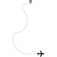 Airplane Route Icon