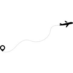 Airplane Route Icon