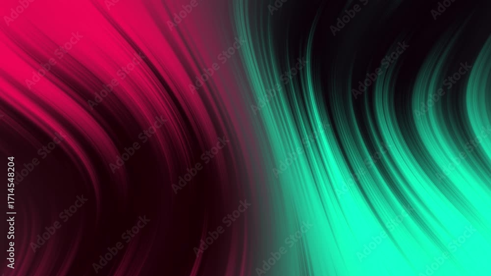 Poster vibrant pink and cyan liquid gradient backgrounds with smooth, flowing lines creating a dynamic and 