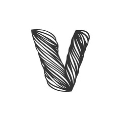Modern Letter V Logo Design | Stylish Alphabet V Vector Branding
