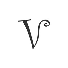 Modern Letter V Logo Design | Stylish Alphabet V Vector Branding
