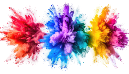 Abstract explosion of vibrant colors (4)