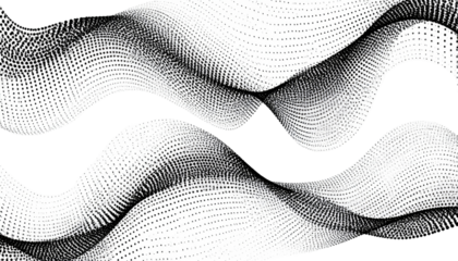 Abstract wavy textured design