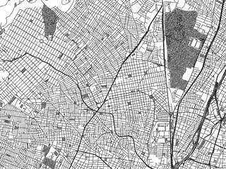 Fototapeta premium Hand-drawn black and white city map of Ilion, Greece, ready for wall art or editorial projects.