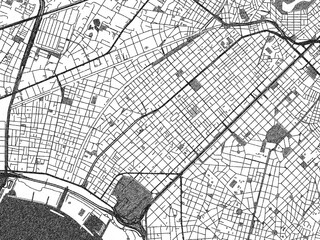 Artistic monochrome city map of Kallithea, Greece, created in a hand-drawn style.