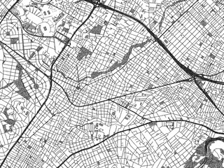 Monochrome hand-drawn map of Khalandrion, Greece, ideal for decorative and editorial use.