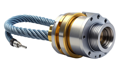 Precision mechanical coupling, detailed view