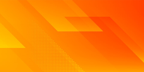 Abstract orange and yellow geometric background. Dynamic shapes composition. Suit for banner, web, brochure, poster and presentation