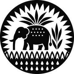 vector illustration of an elephant