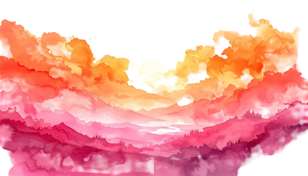 Abstract landscape painting