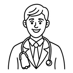 Businessman in suit and tie cartoon vector illustration smiling character