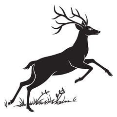 deer silhouette vector