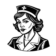 Man wearing hat vintage cartoon portrait in mafia style suit