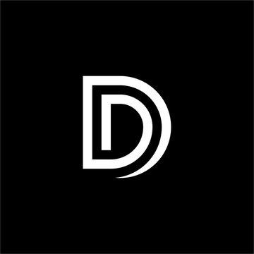 This futuristic DD monogram logo is a minimalist, elegant choice. Ideal for design agencies, high-tech startups, or luxury brands.