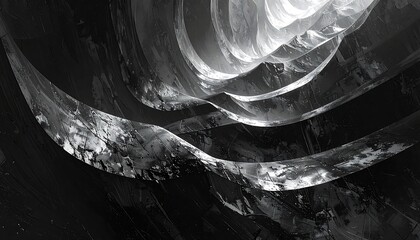 Abstract grayscale architectural design