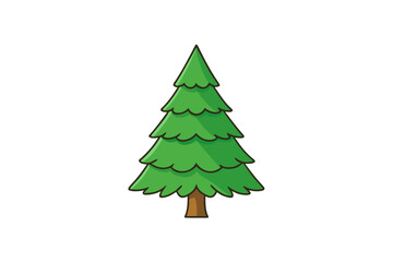 christmas tree isolated on white