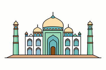 vector illustration of old houses