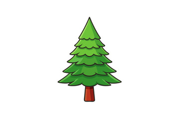 christmas tree on white background