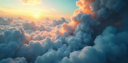 A dramatic close-up shot of swirling smoke and clouds, symbolizing the effect of greenhouse gases on the atmosphere and climate change , conservation, ecology, air pollution