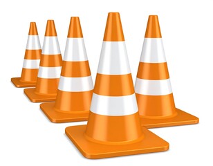 Construction Traffic Cones.
