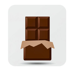 A close-up shot of a dark chocolate bar, with its packaging partially open, suggesting indulgence and temptation. This image is ideal for projects related to food, sweets, and dessert themes