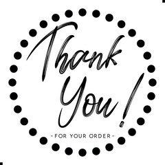 Thank You for Your Order. Elegant Thank You for Your Order Design with Stylish Graphics. Sophisticated Thank You for Your Purchase Image with Modern Elements. Chic Thank You for Your Order Graphic