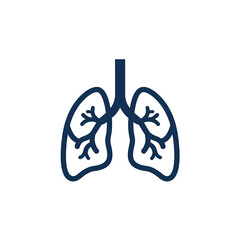 Obraz premium A medical illustration of the human lungs. The illustration provides a clear representation of the lung's anatomy