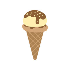 Ice cream vector, sweet ice cream isolated on white background, vector various ice cream icons.