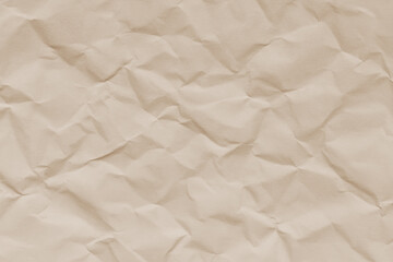 Obraz premium Beige wrinkled paper texture background