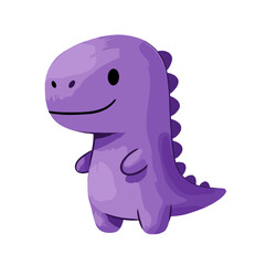 Obraz premium purple dinosaur, cute dinosaur, little dinosaur, cartoon dinosaur, whimsical dinosaur, playful dinosaur, baby dinosaur, dinosaur illustration, child dinosaur, funny dinosaur, adorable dinosaur, dino c