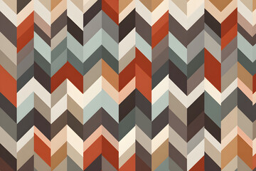 지그재그 패턴 배경 (톤다운 모던 컬러)