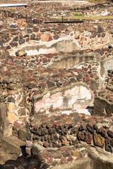 Ruins and pyramid of the Sun of Teotihuacan, Teotihuacan, Mexico